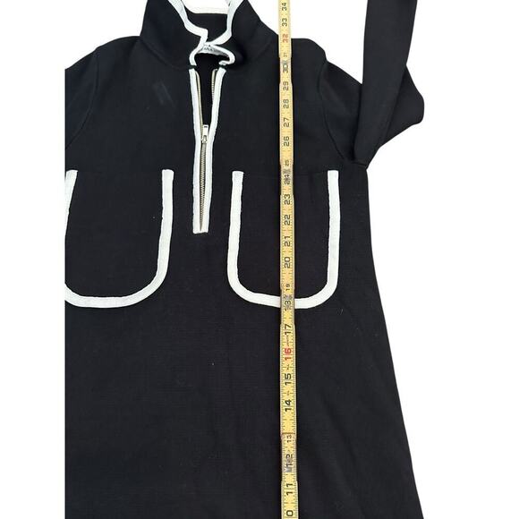 Zara Women's Black & White Collar Mini T Shirt Dress Size Small - Picture 7 of 8
